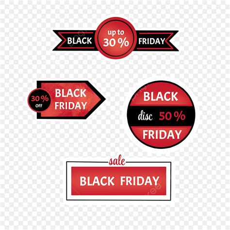 Friday Sale White Transparent, Black Friday Stickers Collection For ...