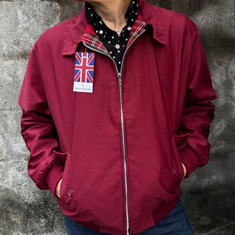 HARRINGTON JACKET MADE IN ENGLAND BURGUNDY | NEVERTRUST
