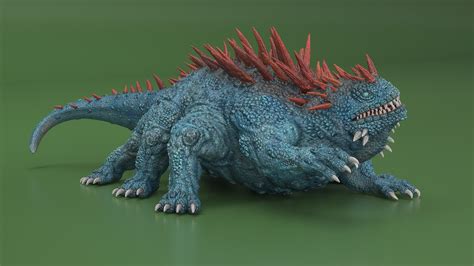 3D model The Fantasy Creature Basilisk Rigged for Maya | 3D Molier ...