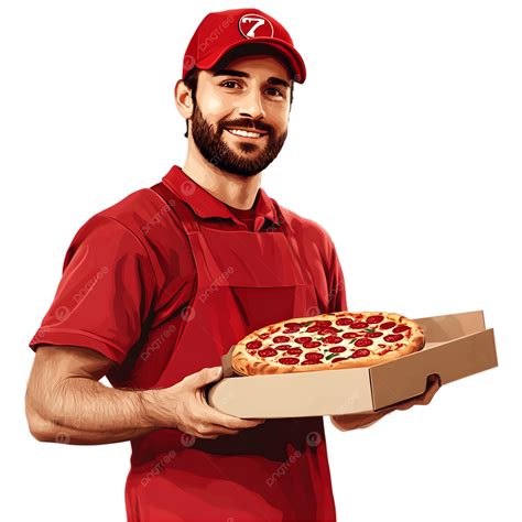 Delivery Guy With Pizza Box, Guy, Pizza, Delivery PNG Transparent Image ...