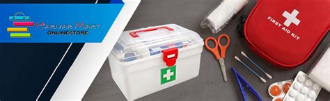 HARIVAR MART Plastic First Aid Kit Emergency Medicine Storage Box With ...