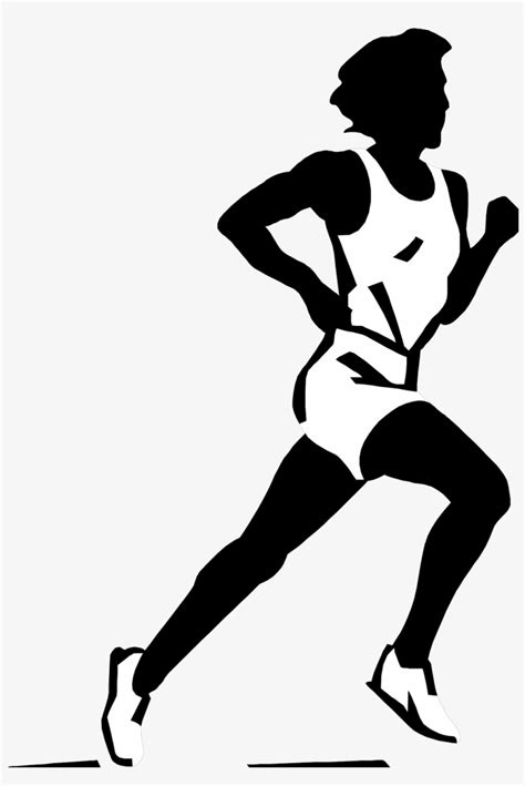 Images For > Cross Country Running Clipart Black And - Long Distance ...