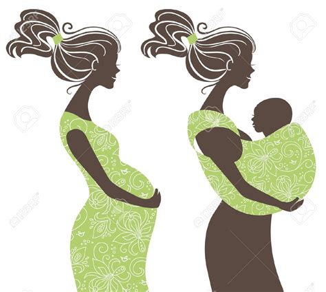 Pregnant woman clipart baby shower free
