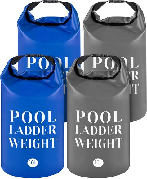 Amazon.com : 4 Pcs 500D PVC Swimming Pool Ladder Weights- 10L/25LB ...
