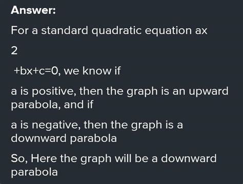Draw the graph of a quadratic polynomial and observe:(i) The shape of ...