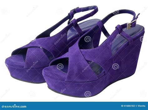 Purple platform sandals stock photo. Image of sneakers - 41686182
