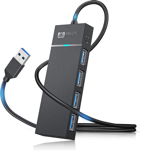 USB Hub 3.0, TSUPY USB 3.0 Hub Aluminium 120cm Verlängerungskabel mit 4 ...