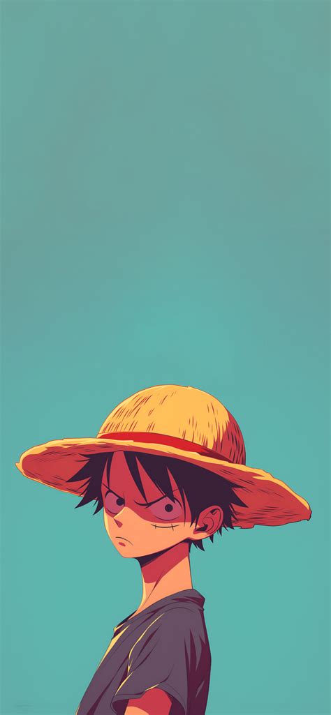 Luffy Straw Hat Anime Wallpapers - Minimalist One Piece Wallpaper