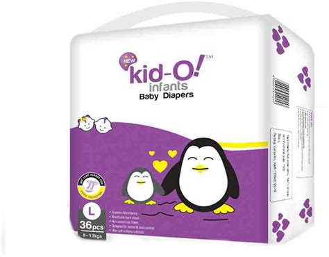 KIDO Baby Diapers Large Size Combo of 2 (36*2=72 count) - L - Buy 2 ...