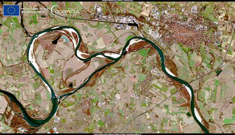 Po River Europe Map