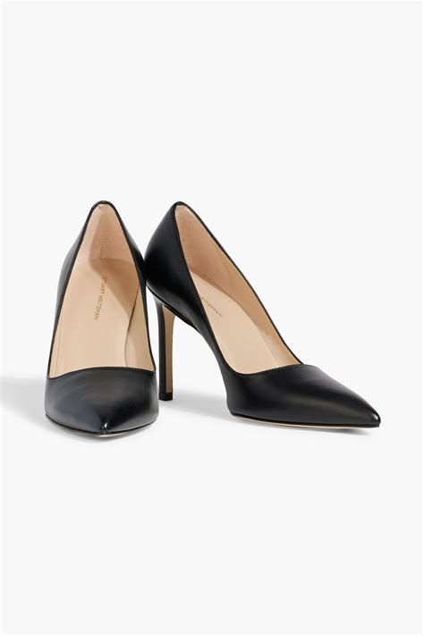 STUART WEITZMAN Leigh 95 leather pumps | THE OUTNET