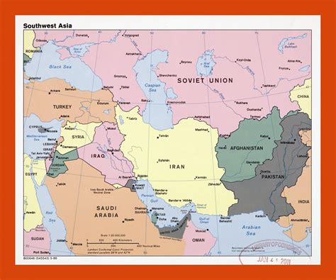Blank Maps Of Southwest Asia