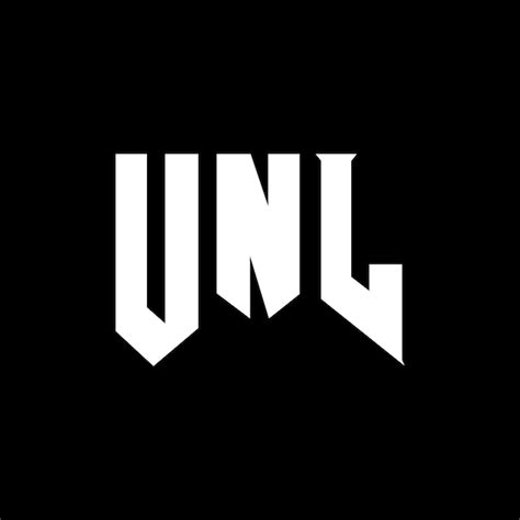 Unl letter logo design for technology company unl logo design black and ...