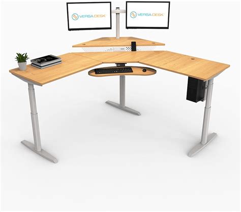 Amazon.com: VERSADESK® Powerlift 72 x 72 Inches L-Shaped Standing Desk ...