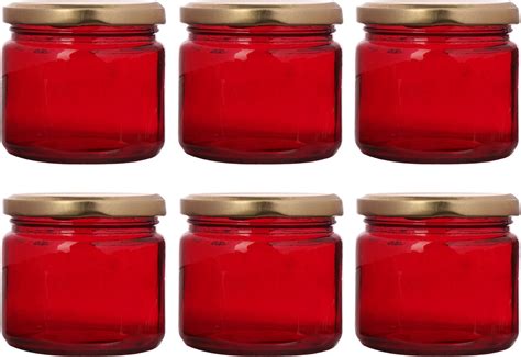 Buy Pure Source India Round Colored Glass Cookie Jar - 150 g, 12 Pieces ...