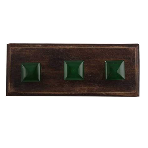 IndianShelf Wooden Handcrafted Square Flat Wall Hook Coat Key Cloth ...