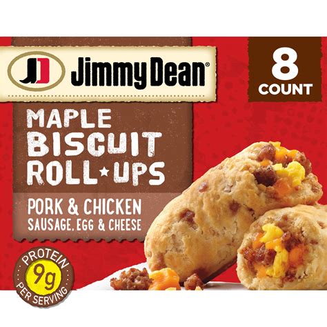 Jimmy Dean Sausage Egg & Cheese Maple Biscuit Roll Ups, 8 ct | Joe V's ...