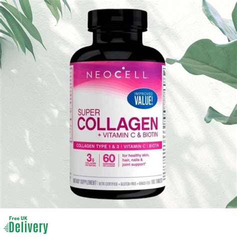 NeoCell Super Collagen UK | 180 Tablets | Vitamin C & Biotin