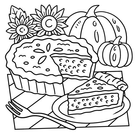 Pie Coloring Pages