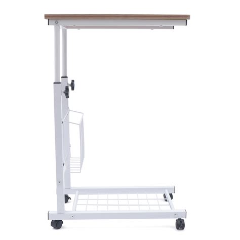 Bed Side Table Wheels Hospital Overbed Rolling Tray Sofa Side Desk ...