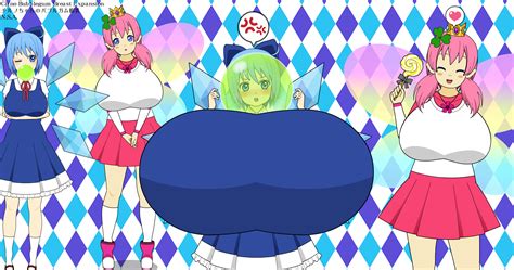 Cirno Bubblegum Breast Expansion by LXC808 on DeviantArt
