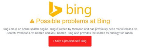 Bing Search Problems 的图像结果