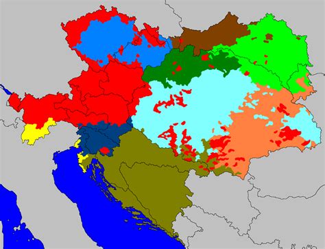 1900 Map Of Austria Hungary