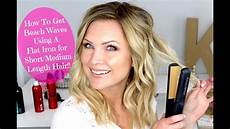 How To Style Waves In Medium Hair by Waves Using A Flat Iron For Medium Length Hair How To Style Waves In Medium Hair