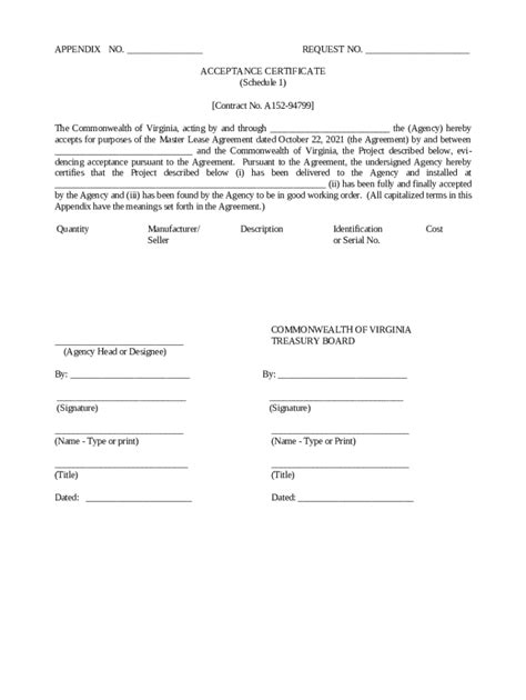 Final Acceptance Certificate Sample Doc Template | pdfFiller