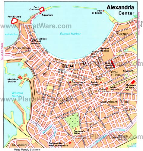 Alexandria Map - Egypt