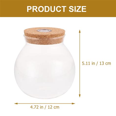 Buy Glass Vase Terrarium Plant Flower Planter Bubble Clear Bowl Light ...