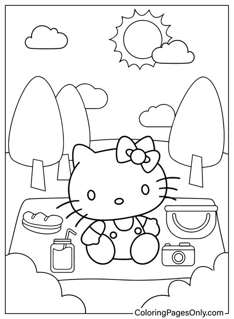 Pictures Of Hello Kitty Coloring Pages