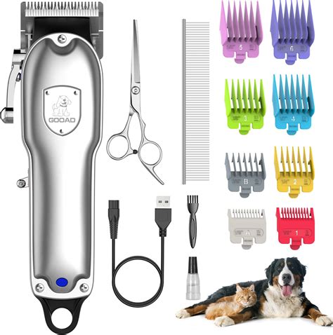 Amazon.com: Gooad Dog Clippers for Grooming, Dog Grooming Kit, Cordless ...