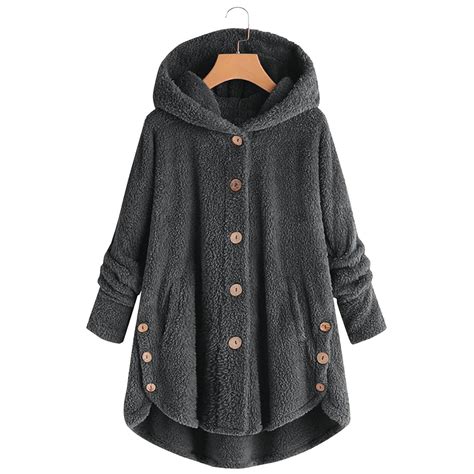 Customer reviews for Jsaierl Womens Long Fleece Sherpa Hoodies Plus ...