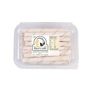 Feed N Care Natural Milky Rawhide Chew Sticks High Protein Treats for ...