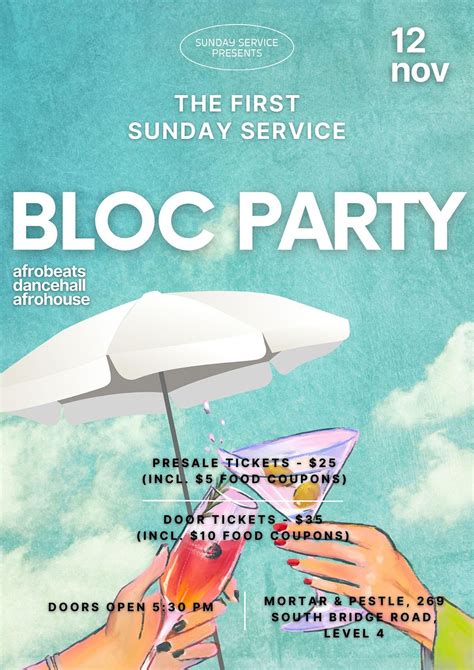 The First Sunday Service, Mortar & Pestle, Singapore, 12 November 2023 ...