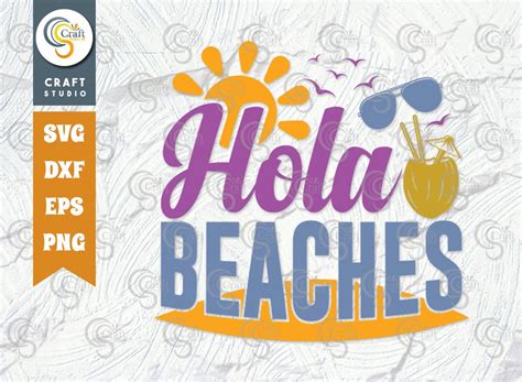 Buy Hola Beaches SVG Cut File Summer Svg Coconut Svg Sun Svg Online in ...