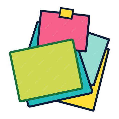Sticky notes clipart vector art and illustration | Premium AI-generated ...
