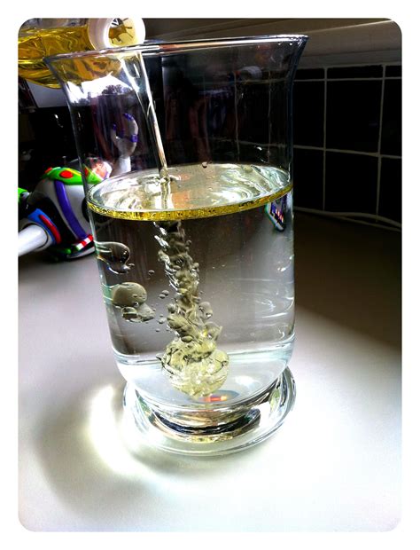 Mixing Oil And Water Experiment