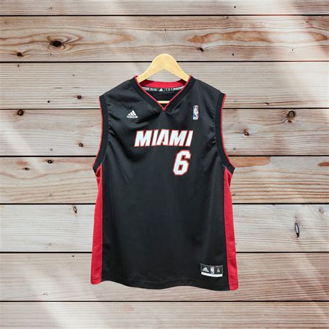 LeBron James Heat Jersey by adidas – Replica Style – Vintage Throwbacks