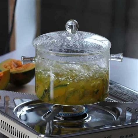 Jual Glass Hotpot Panci Kaca Bening Alat Dapur Rebus Masak Air Tahan ...