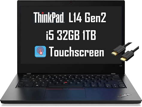 Lenovo ThinkPad L14 Gen 2 14" FHD Touchscreen (Intel i5-1135G7, 32GB ...
