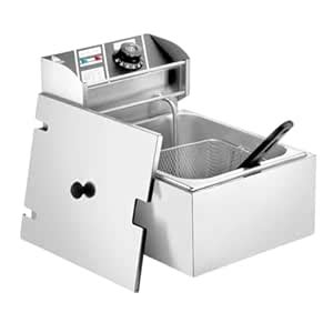 newBasics Commercial Deep Fryer Electric 220V Stainless Steel with ...