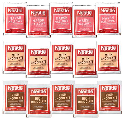 Amazon.com: crait Nestle Hot Chocolate Packets Variety Pack – Milk ...