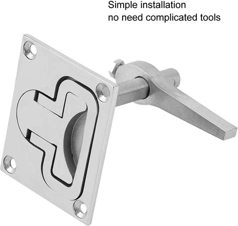 Buy Qiilu Square Flush Pull Ring Handle, Stainless Steel Flush Mount ...
