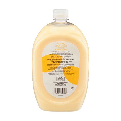Buy Studio Selection Scented Hand Soap Refill Bottle, Honey and Milk ...