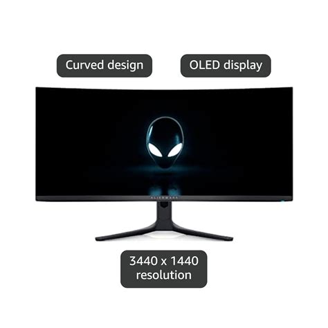 Alienware 34" (86.36 cm) Curved QD-OLED Gaming Monitor-AW3423DWF, WQHD ...