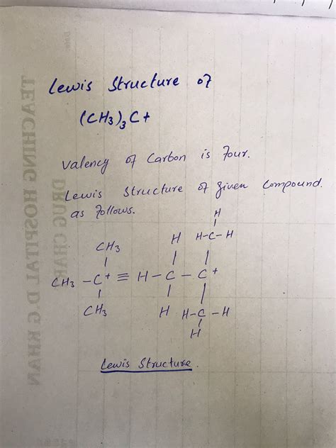 [Solved] Draw the Lewis structure of (CH3)3C+ and show the electronic ...