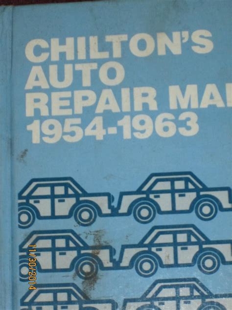 Chilton's Auto Repair Manual 1954-63: Chilton Book Company: 9780801956522: Amazon.com: Books
