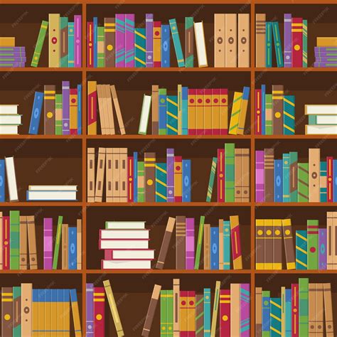 Library Book Shelves Clip Art